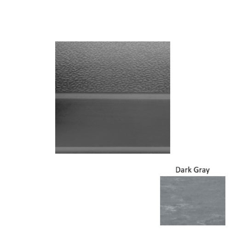 Marbleized 93 Dark Gray Rubber (Sq) Stair Tread - Textured