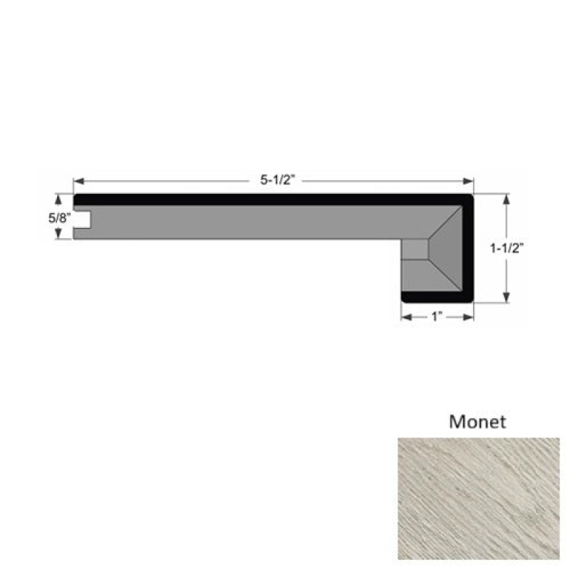 Tableau Monet Hardwood Moulding / Trim Square Stair Nose