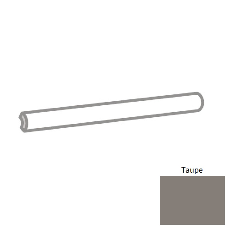 Flex Taupe Ceramic Wall Trim - 1" X 6" Quarter Round