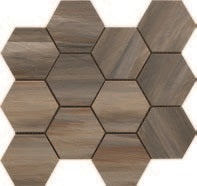 Paint Stone Forest Porcelain Mosaic - Hexagon - Polished