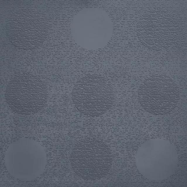Johnsonite The Blues Tic Tac Toe Circulinity Rubber Tile - Textured - 24" X 24"