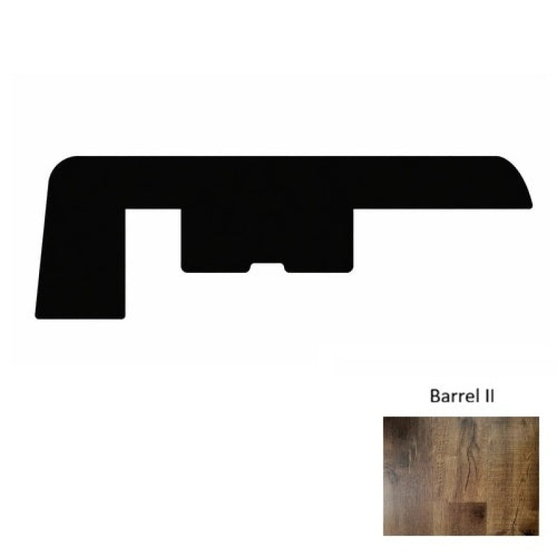 1800 Series Barrel Ii Luxury Vinyl Moulding / Trim - 94" End Cap - Embossed