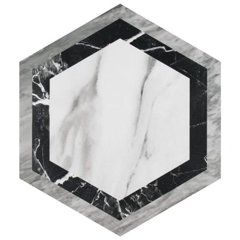 Marbilia Agra With Biotech Porcelain Tile - Matte - 11" X 13" Hexagon