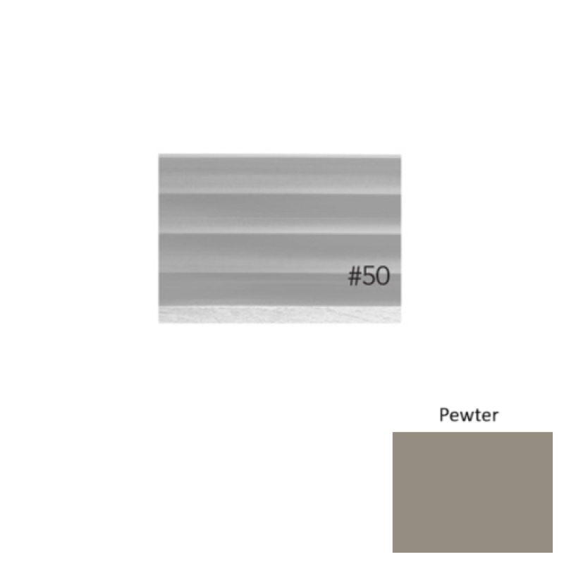 Pinnacle Plus #50 Impressions Pewter Rubber Coil Wall Base - 4" X 60 Ft