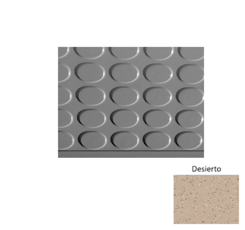 Fiesta 97 Desierto Vantage Raised Circular Rubber Stair Tread