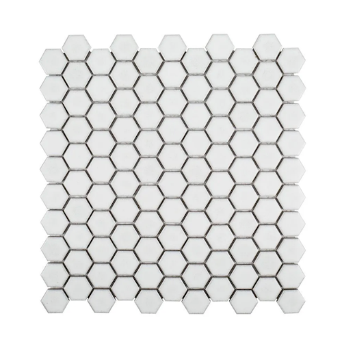Ashland & Halsted Classic Porcelain Mosaic - 1" Hexagon - Matte