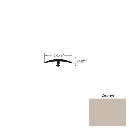 Johnsonite Zephyr Vinyl T Molding Trim
