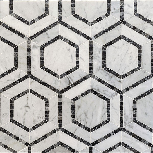 Cosmos Marble Mosaic - Hexagon - Polished