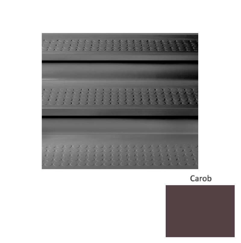 Roppe Solid Carob Rubber Stair Tread With Riser