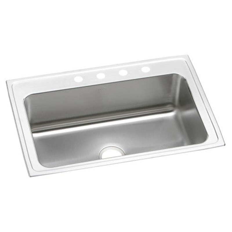 Elkay Lustertone Classic Drop-In Single Bowl Kitchen Sink