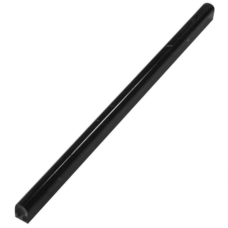 Nero Marquina Marble Liner - 1/2" X 12" Pencil