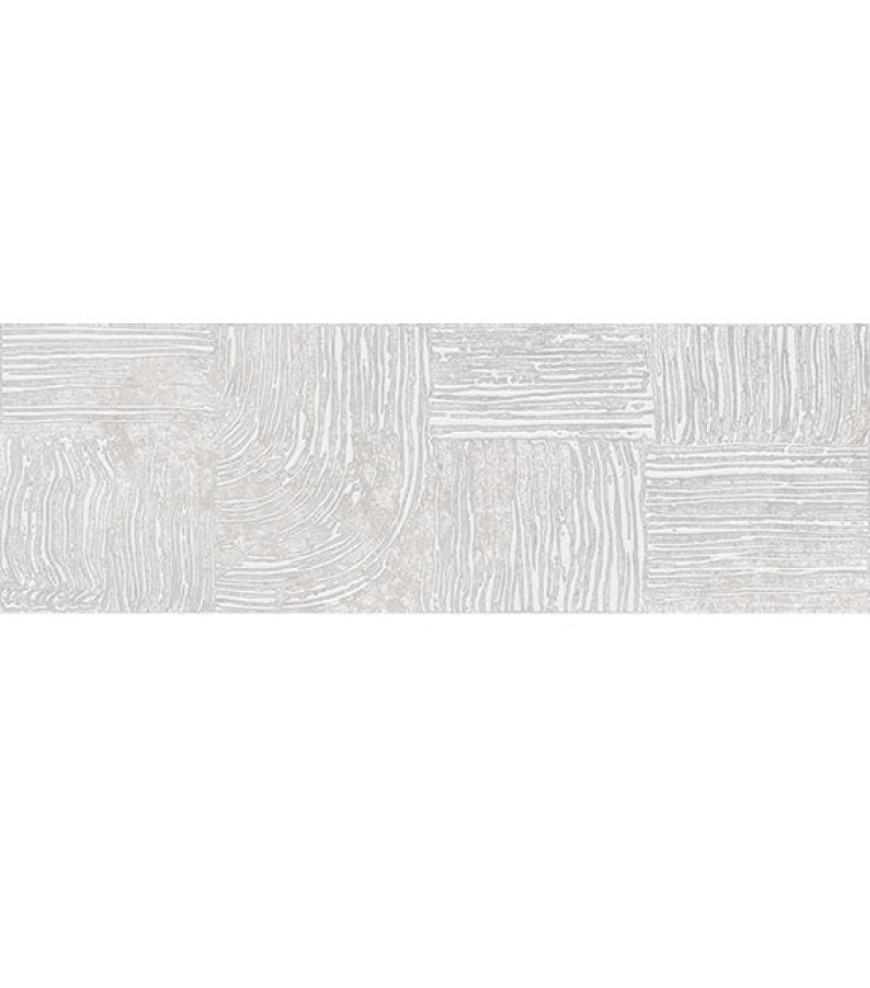 Ethereal Beige Stucco Deco Porcelain Tile - Matte - 12" X 36"