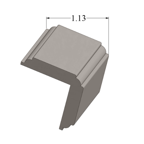 Johnsonite Toast Vinyl Moulding / Trim Corner Wall Guard