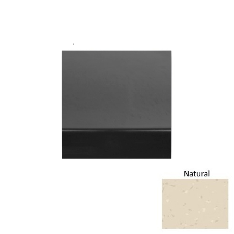 Symmetry 70 Natural Light Duty Rubber (Sq) Stair Tread - Smooth