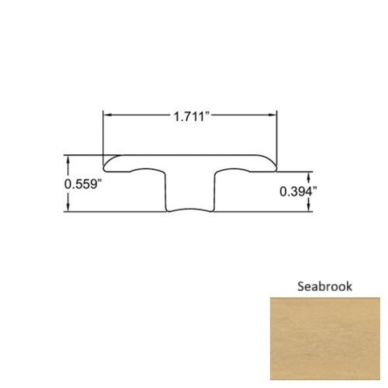Seaside Seabrook Laminate Wood T Molding