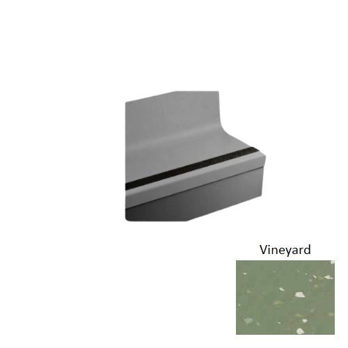 Johnsonite Vineyard Rice Paper 19" X 42" Angle-Fit Speckled Stair Tread
