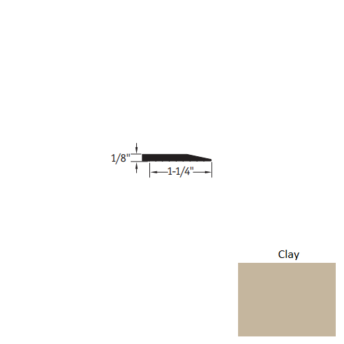 Johnsonite Clay Vinyl Reducer Trim