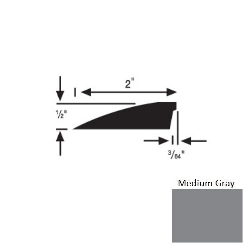 Flextones Medium Gray Vinyl 157 Reducer