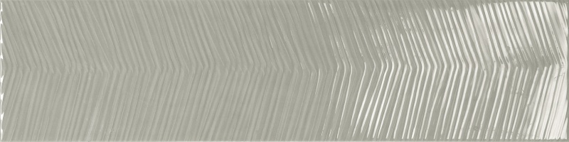 Albatross Grey Arrow Deco Ceramic Tile - Glossy - 3" X 12"