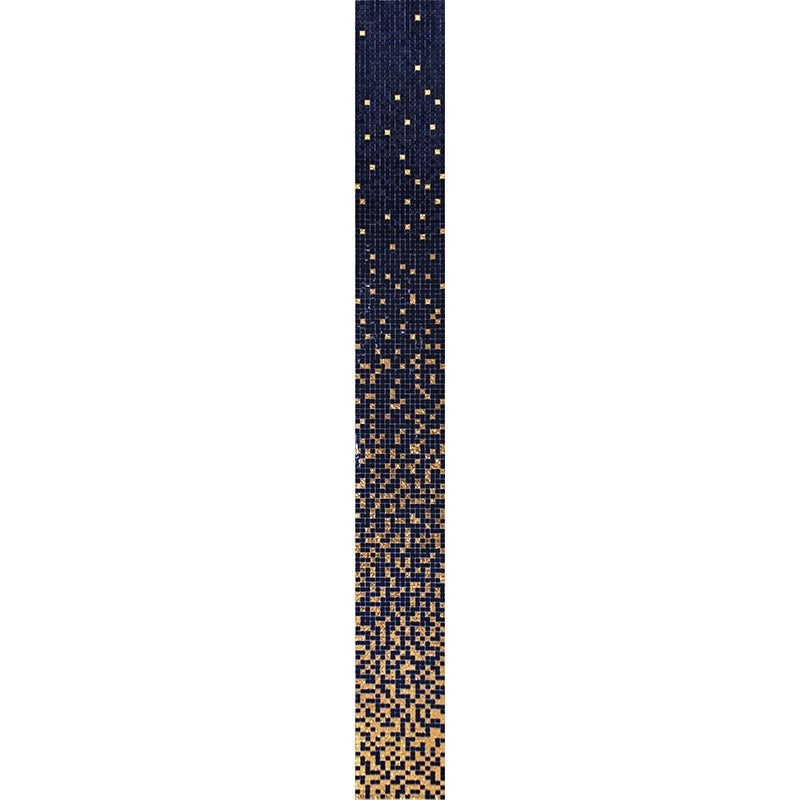 Gradients Skyfall Glass Mosaic - 0.6" X 0.6" - Glossy