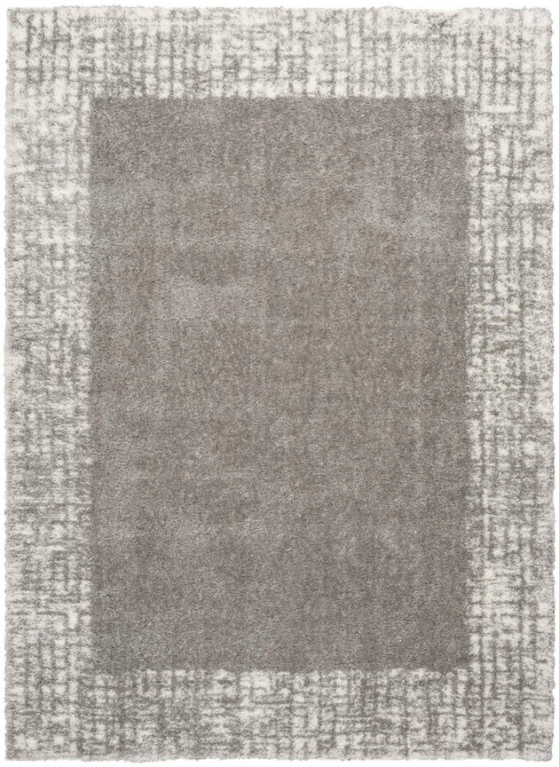 Nourison Pacific Shag Grey Polyester Area Rug