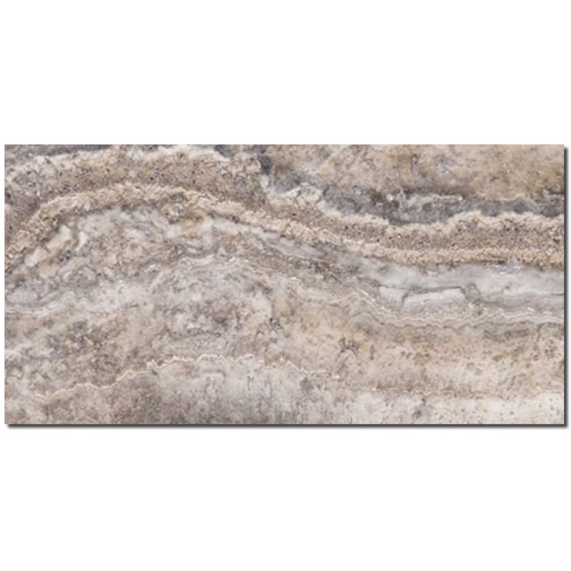 Silver Fantasy Travertine Tile - Filled & Honed