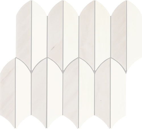 Eclessia Marble Pacifica Blend Marble Mosaic - Feather - Polished