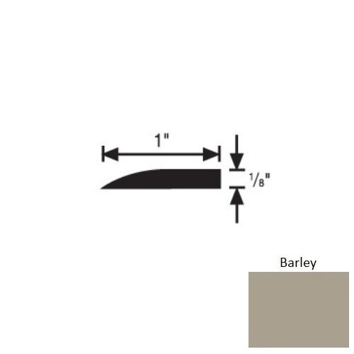 Flextones Barley Vinyl 192A Tile Reducer Strip - 1" X 3 Ft - Thermoplastic
