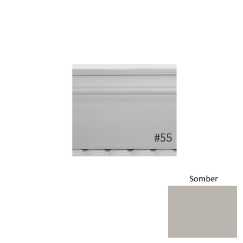 Pinnacle Plus #55 Nobility Somber Rubber Wall Base 5 1/2" x 8 Ft
