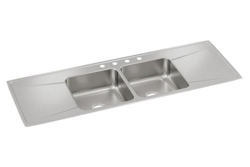 Elkay Lustertone Classic Stainless Steel Double Bowl Sink