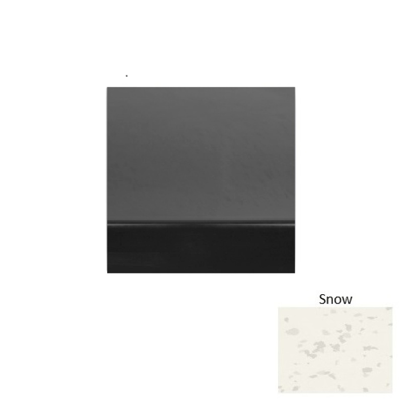 Symmetry 71 Snow Light Duty Rubber (Rd) Stair Tread - Smooth