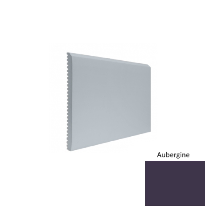 Contours #65 Vertical Aubergine Rubber Profiled Wall Base - Satin