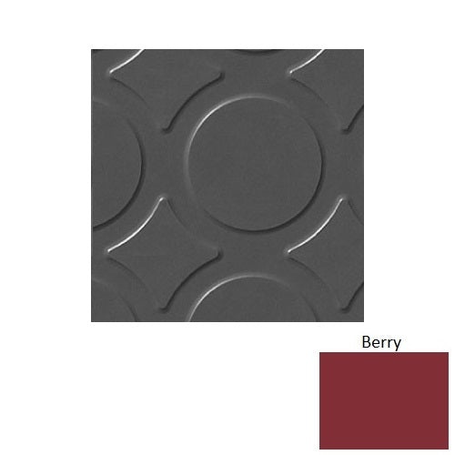 Flextones Berry Rct Radial Iii Rubber Distinct Designs Tile - Textured - 18" X 18"