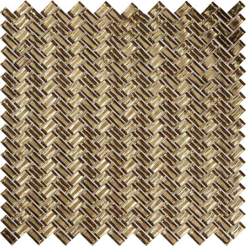 Alma Line Glamour Espiga Gold Glass Mosaic