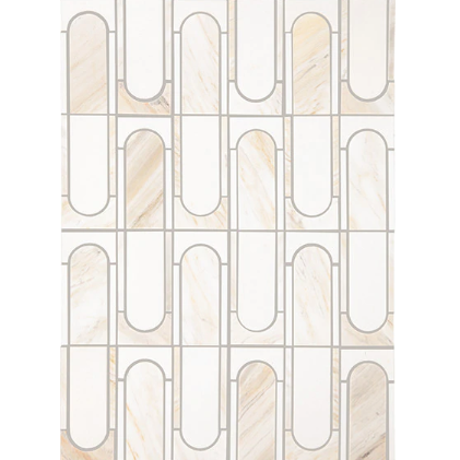 Perfit Mosaix Namaste & Thassos Natural Stone Mosaic - Capsule - Polished
