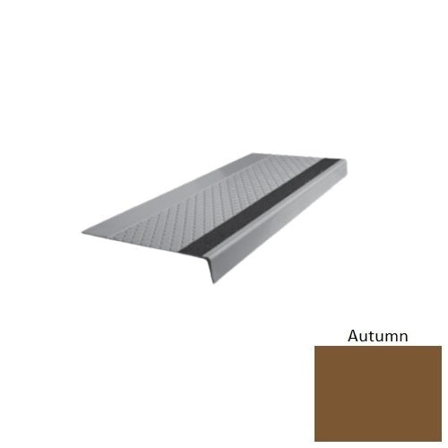 Flextones Autumn Type 685 With Flush Ribbed / Smooth Insert Distinct Designs Rubber - 12" X 72" Stair Tread - Diamond Profile Design