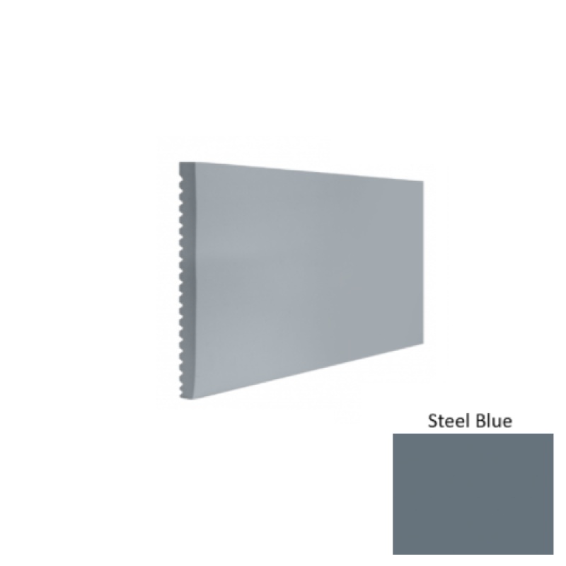 Contours #60 Candid Steel Blue Rubber Profiled Wall Base - Satin