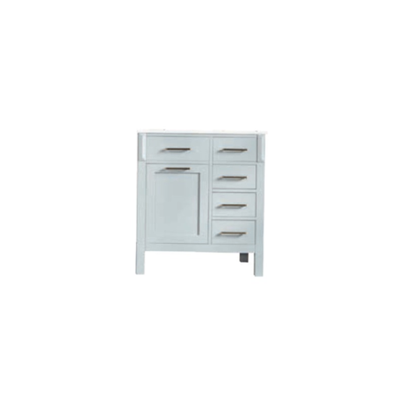 Fawna Grey Wood Freestanding Bathroom Vanity