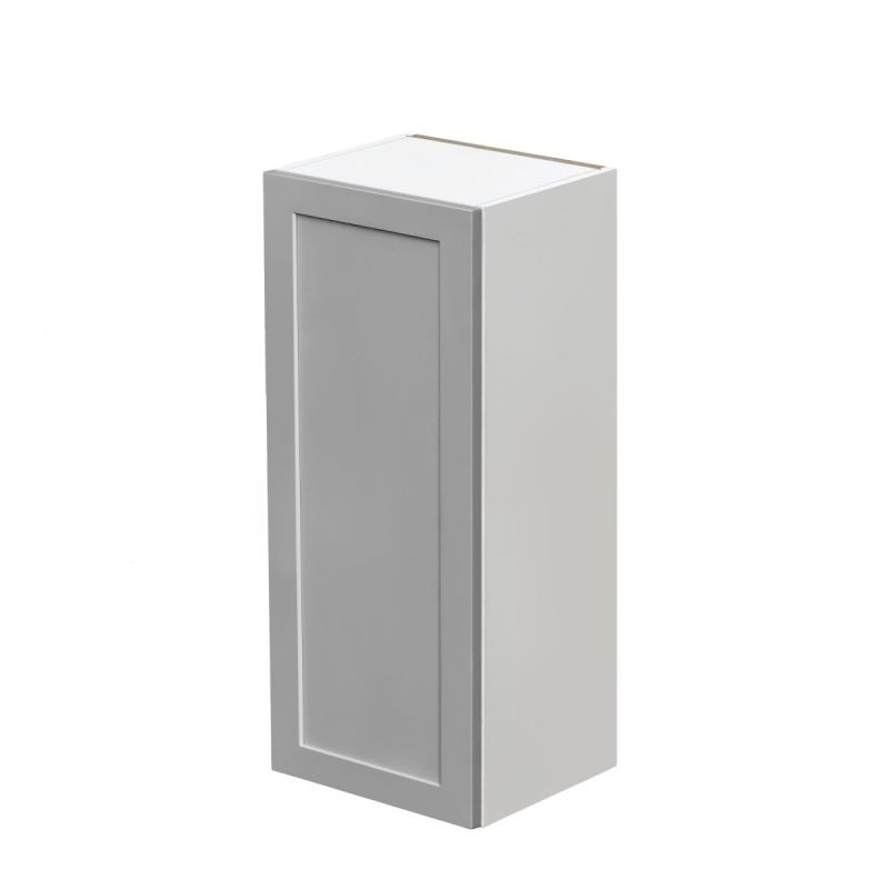 Mallorca Dolphin Gray Shaker Wood Kitchen Wall Cabinet - 15" X 12" X 36" (Assembly Required) - Dolphin Gray