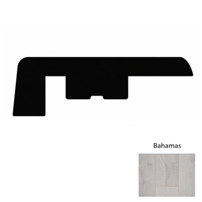 Paradise Bahamas Laminate Wood Moulding / Trim - 94" End Cap - Wire Brushed