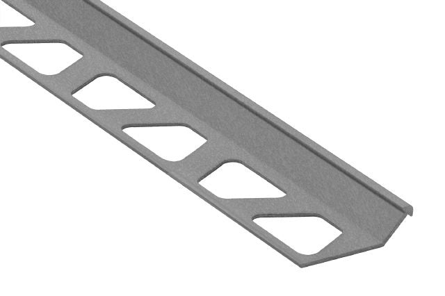 Finec Metal Tile Edging Trim - Pewter Textured Color Coated Aluminum
