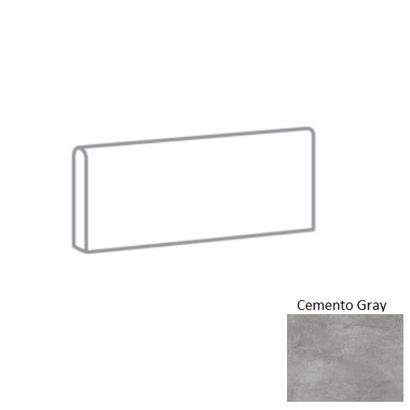 Xtra Cemento Gray Porcelain Pool Coping - Satin - 12" X 24"