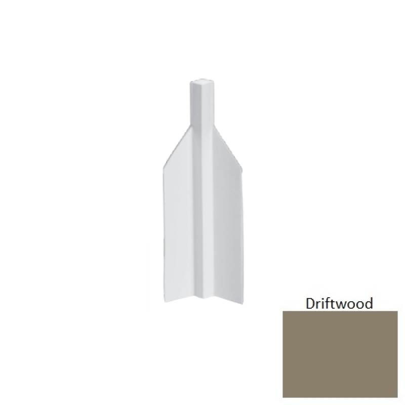 Mcb Driftwood Rubber Moulding / Trim - 2 3/4" Mini Inside Corner Blocks - Mini Inside Corner Blocks