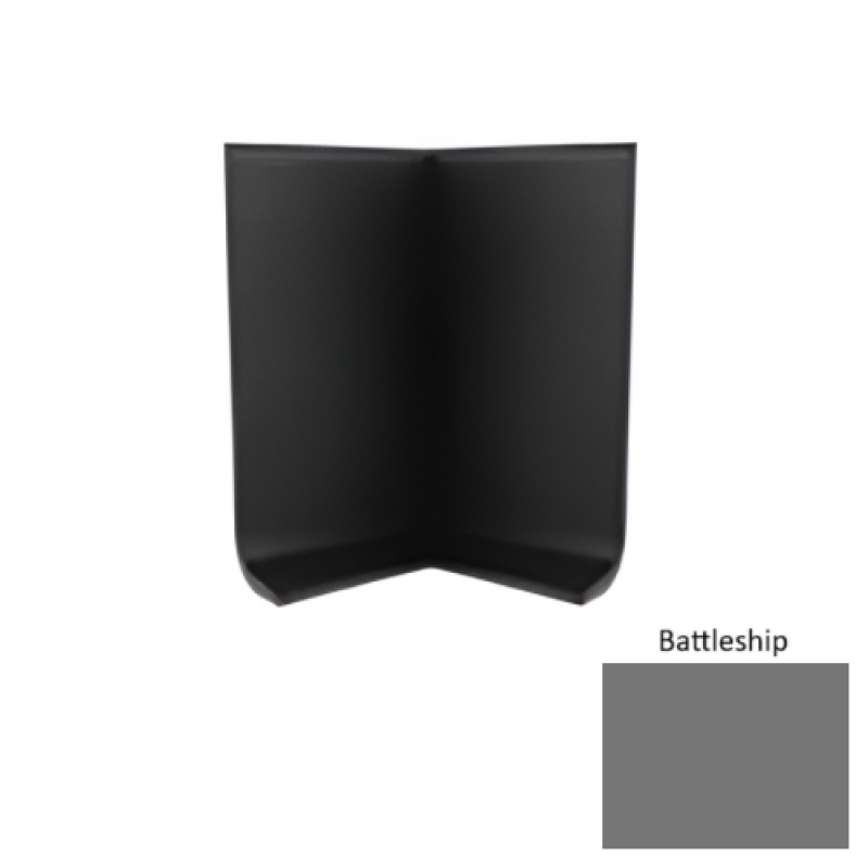 Battleship Vinyl Moulding / Trim - 4" Inside Corner For 4" X 48 X .080" Cove Wall Base - Inside Corner