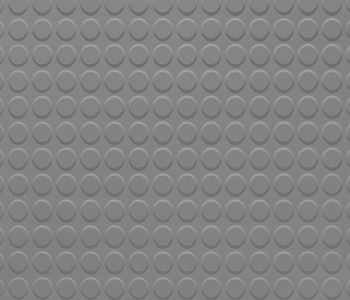 Johnsonite Grey Raised Round Solid Color Rubber Tile - Textured