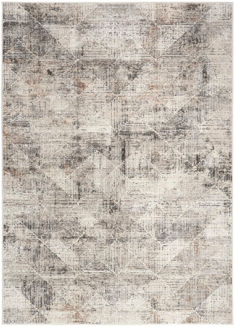 Sustainable Trends Ivory Multicolor Sut08 Polyester Contemporary Area Rug - 9 Ft X 12 Ft - Ivory Multicolor