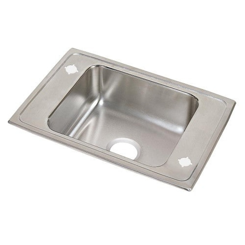 Psdkr25172 Celebrity Stainless Steel Drop In Single Bowl Kitchen Sink - 25" X 17" X 7 1/8" With 2 Holes - Stainless Steel