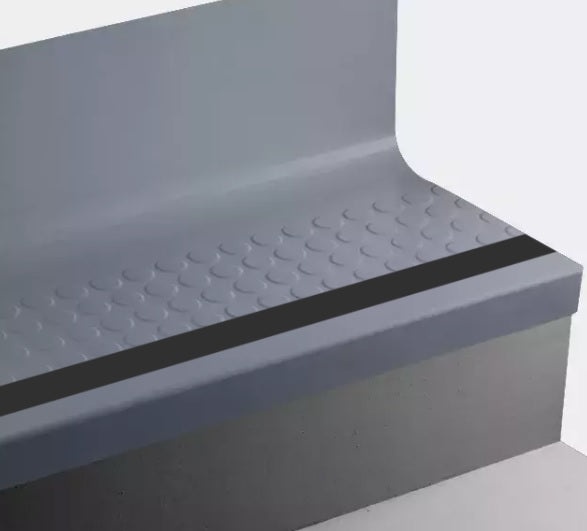 Johnsonite The Blues Raised Round Rubber Stair Tread