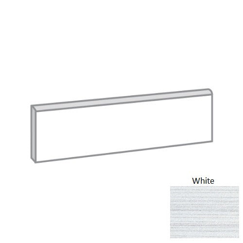 Thread II White Porcelain Bullnose Trim