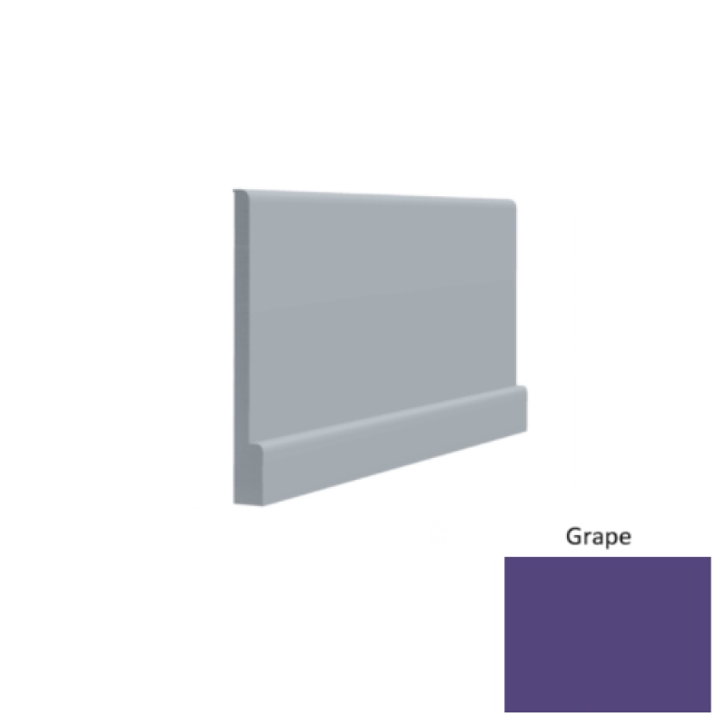 Contours #05 Simplicity Bold Grape Rubber Profiled Wall Base - Satin - 4 1/2" X 8 Ft